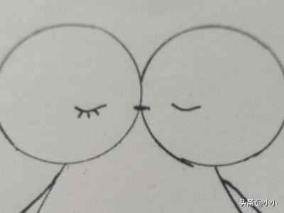 抖音火爆戀人的小人簡筆畫方法？