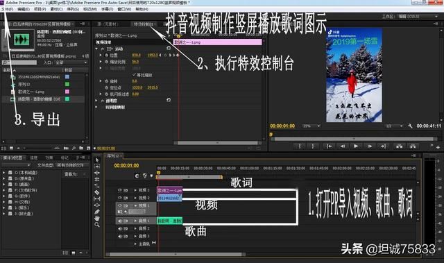 如何在拍抖音的視頻上輸入歌詞，唱一句輸一句，還能豎著的？