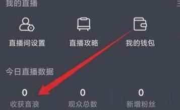 抖音怎么看粉絲送的音浪記錄？
