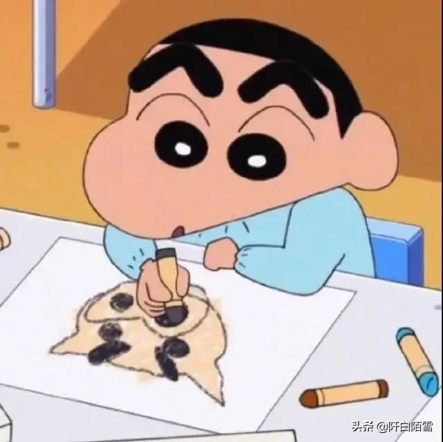 找兩張蠟筆小新的圖片，應(yīng)該是頭像，在抖音上看到的？