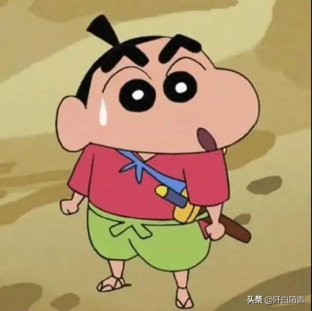 找兩張蠟筆小新的圖片，應(yīng)該是頭像，在抖音上看到的？