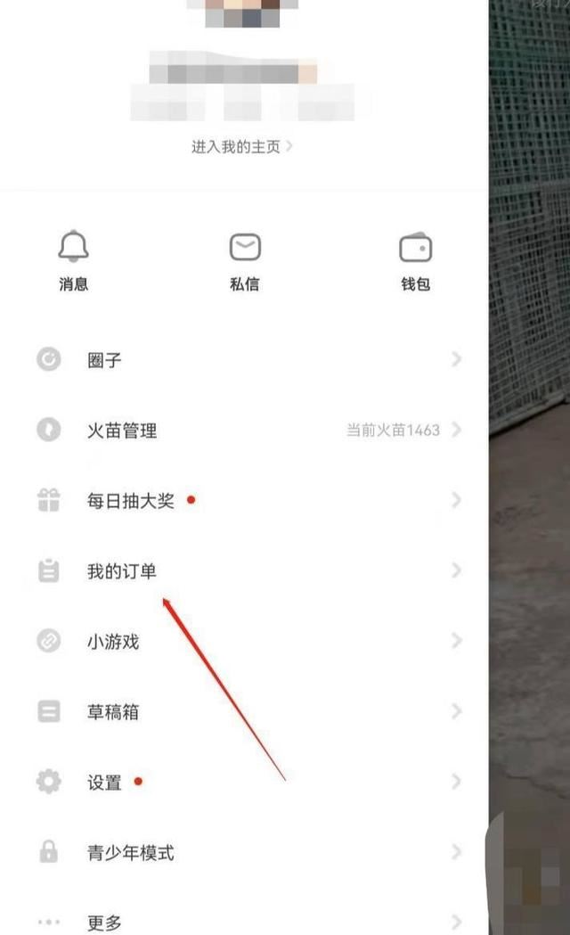 在抖音火山版上購物怎么查？